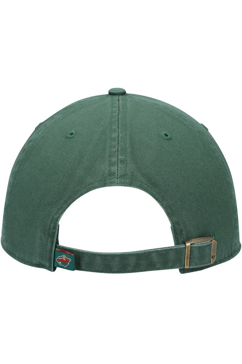 Men's '47 Green Minnesota Wild Team Clean Up Adjustable Hat, Alternate, color, Green