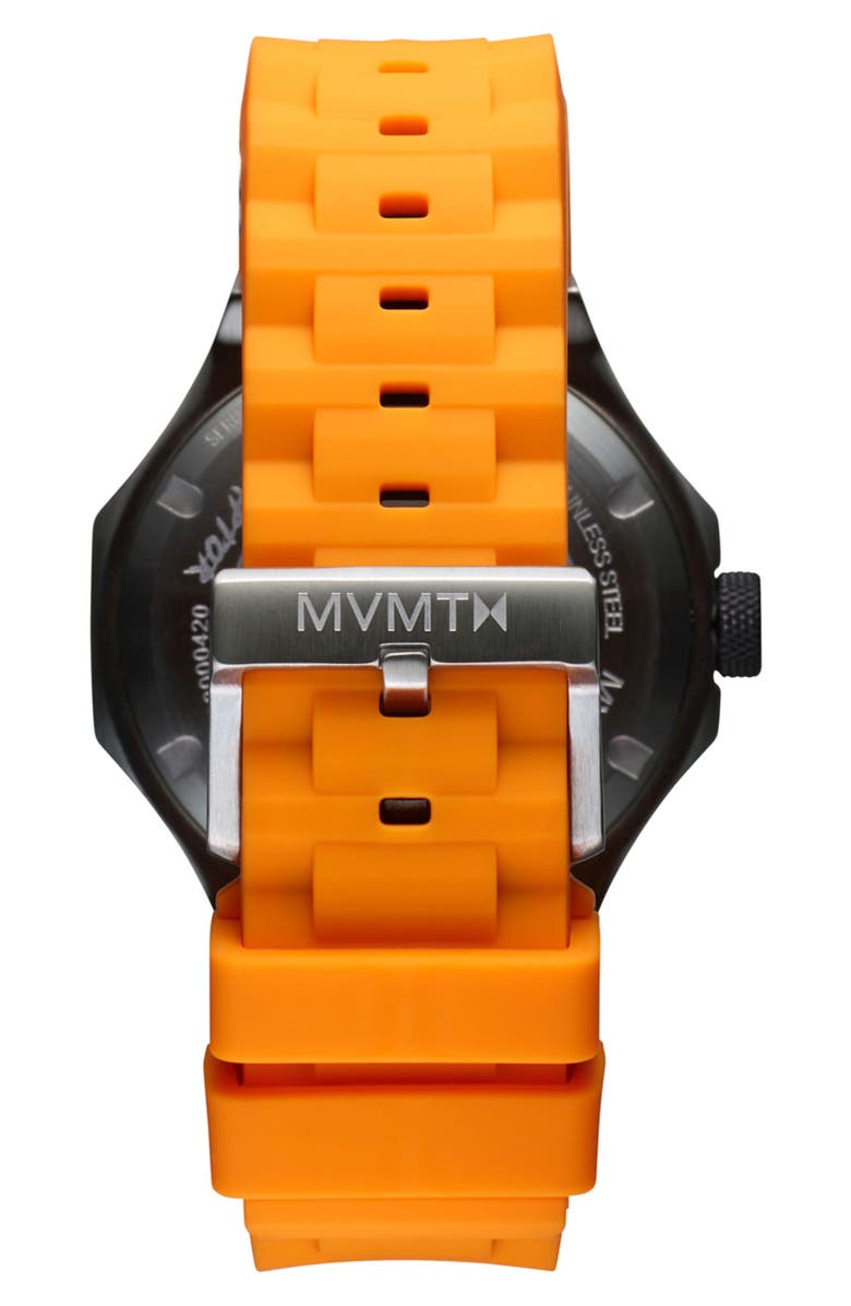 MVMT Raptor Automatic Silicone Strap Watch, 46.5mm, Alternate, color, 