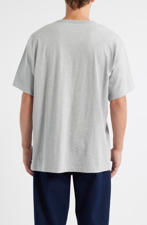 Edwin Oversize Heavyweight Cotton T-shirt In Blue
