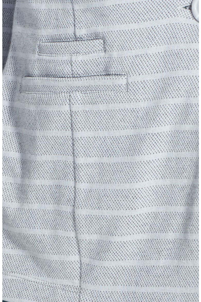 Roll Sleeve Knit Blazer, Alternate, color, GREY/ GREY STRIPE