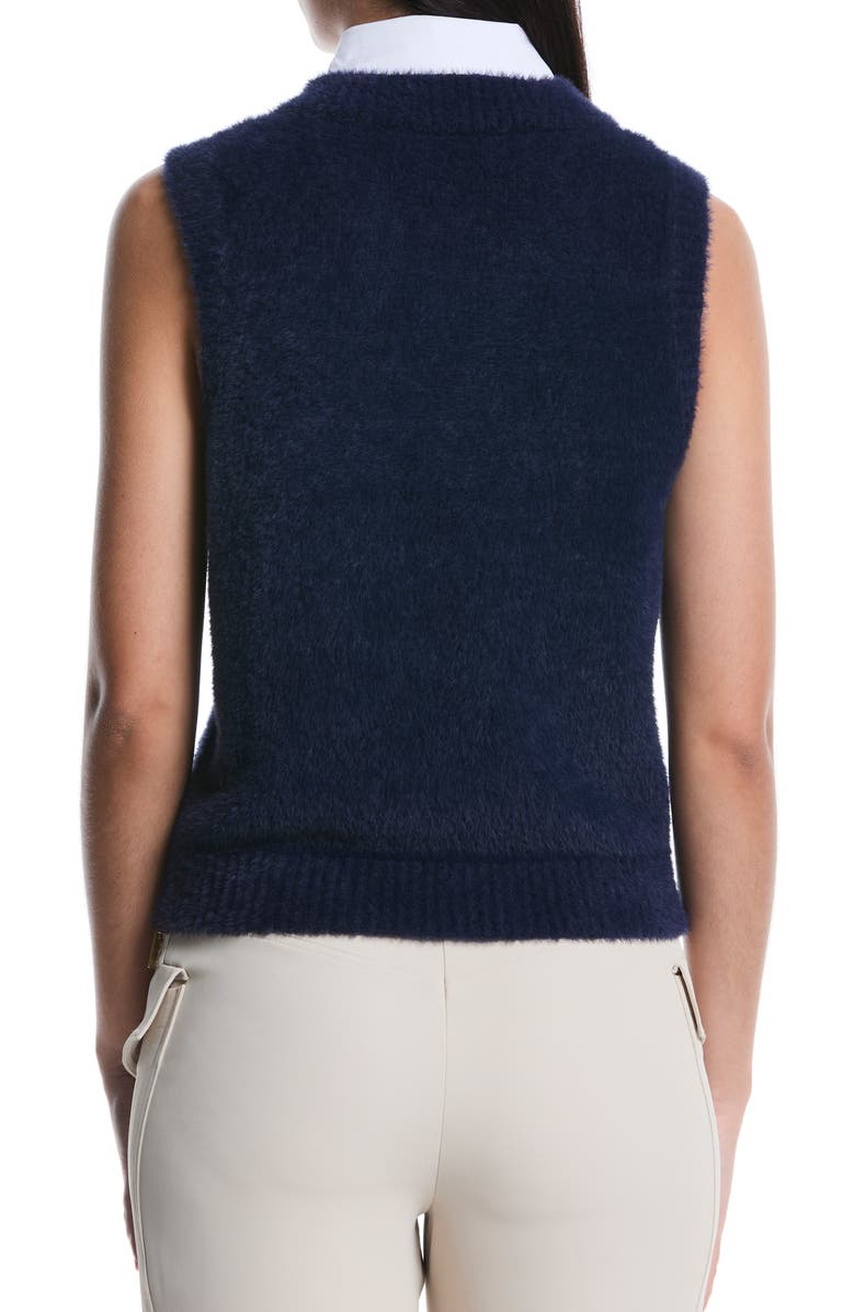 Laundry by Shelli Segal Layered Sweater Vest, Alternate, color, Peacoat
