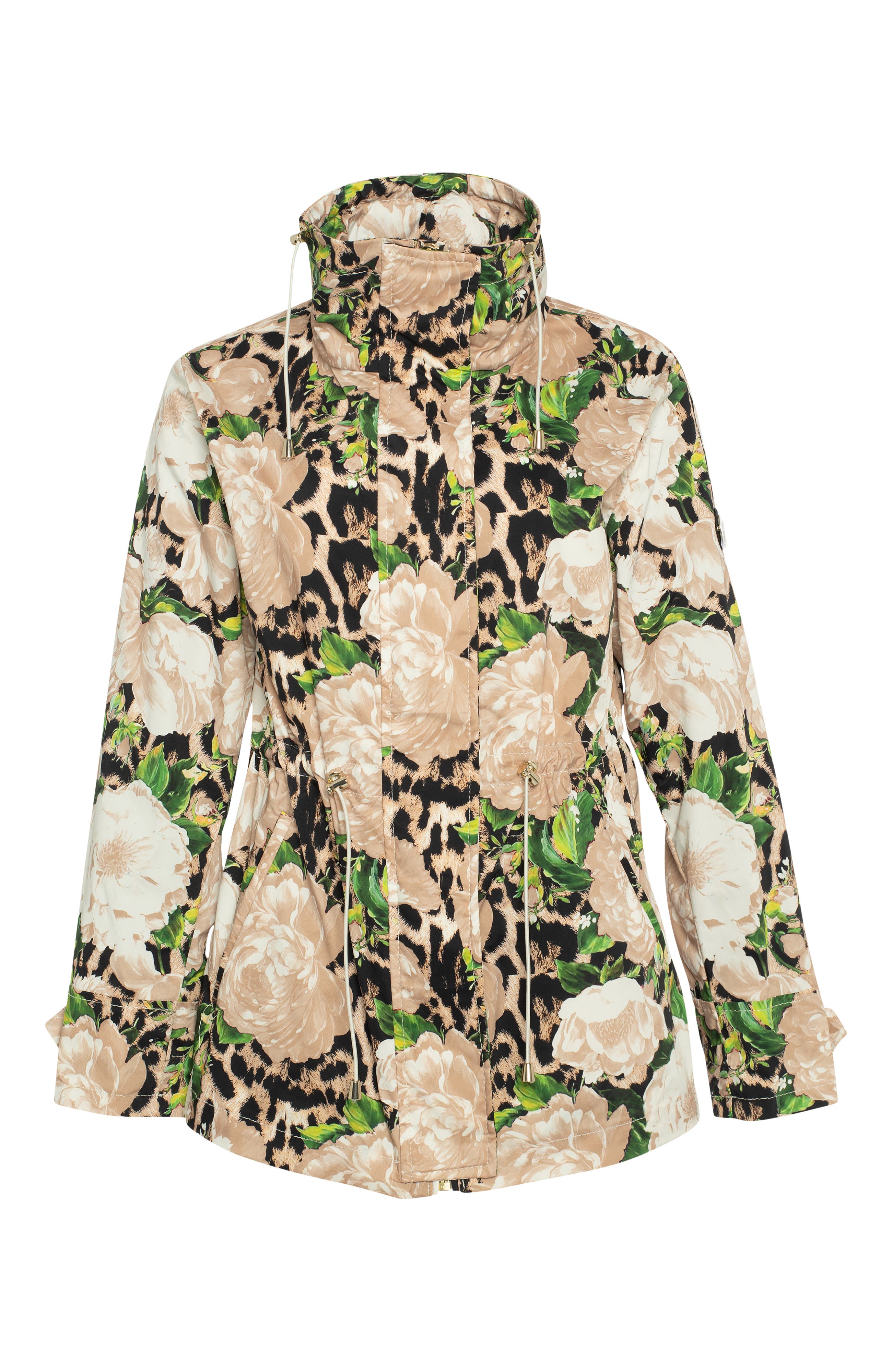 GORSKI Lightweight Floral Printed Jacket With Concealed Hood — фото 4
