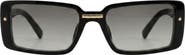 Fifth & Ninth Blaire 65mm Oversize Gradient Rectangular Sunglasses