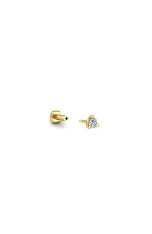 Seed2stone You're-a-stud Flat Back Stud In Gold