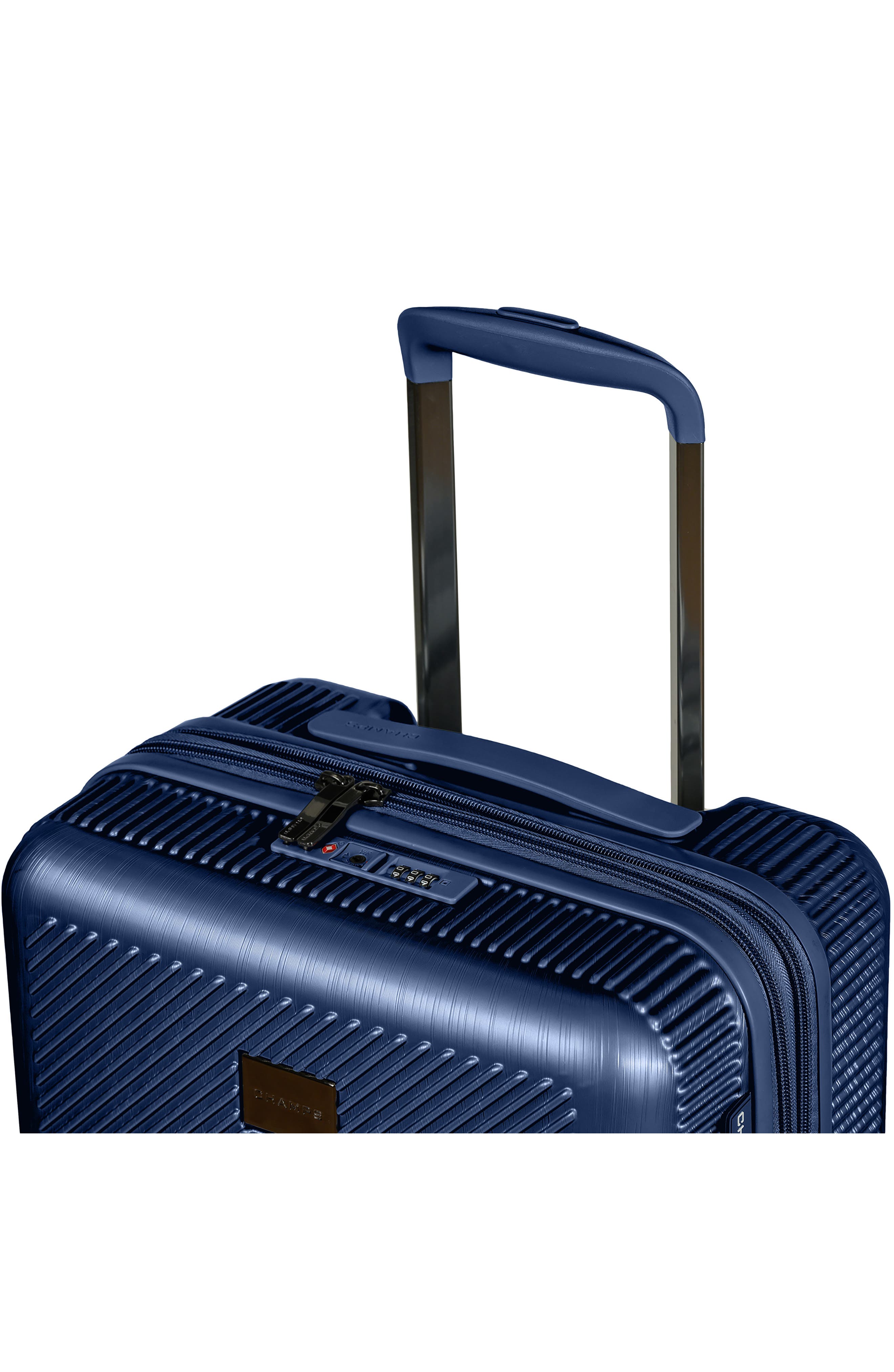 CHAMPS Iconic II Carry-On Hardside Suitcase, Alternate, color, Navy