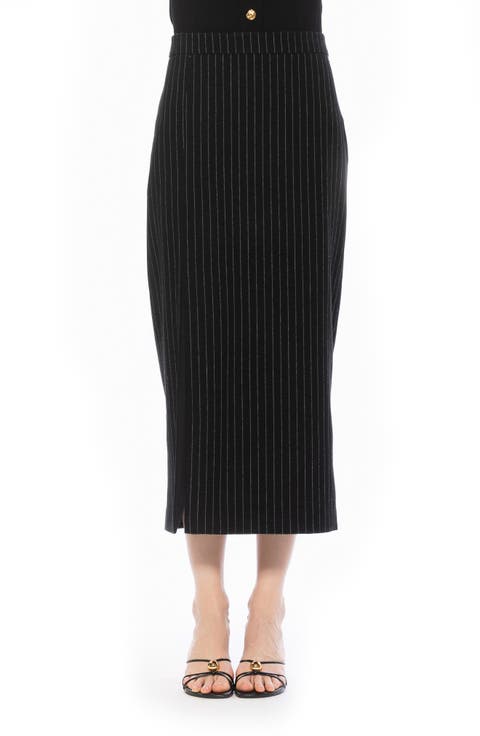 ONYX MIDI SKIRT WITH SIDE SLIT