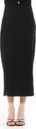 Alexia Admor ONYX MIDI SKIRT WITH SIDE SLIT