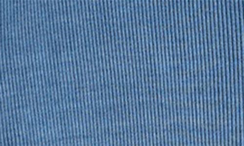 Madewell Garment-dyed Ribbed Cardigan Tee In Delphinium Blue