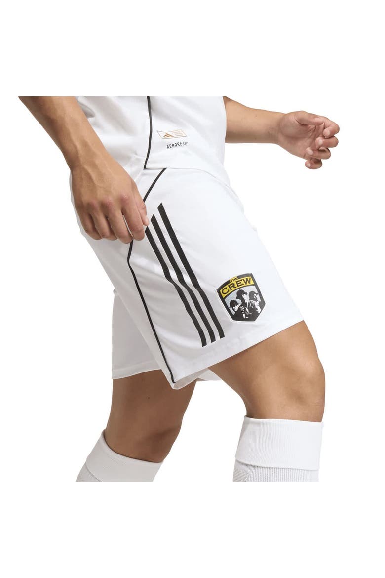 Men's adidas White Columbus Crew 2025 Archive Collection Authentic Shorts, Alternate, color, White