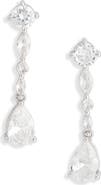 NORDSTROM RACK Mixed Cubic Zirconia Linear Drop Earrings