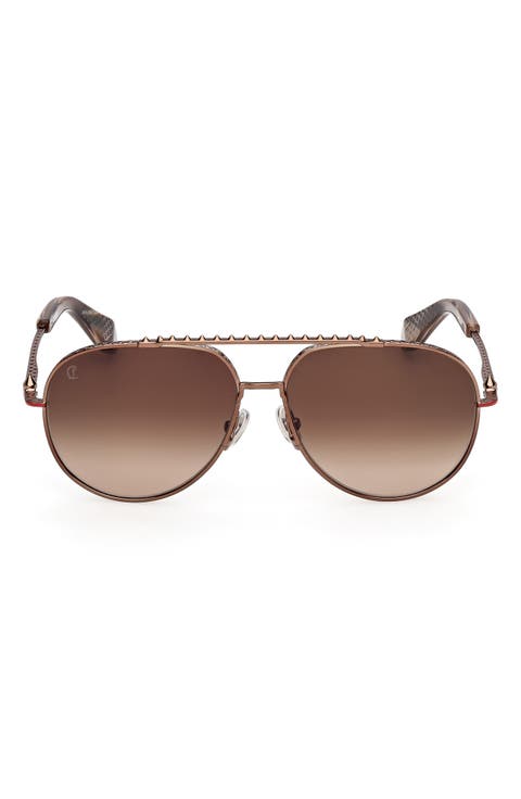 61mm Pilot Sunglasses