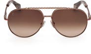 Christian Louboutin 61mm Pilot Sunglasses