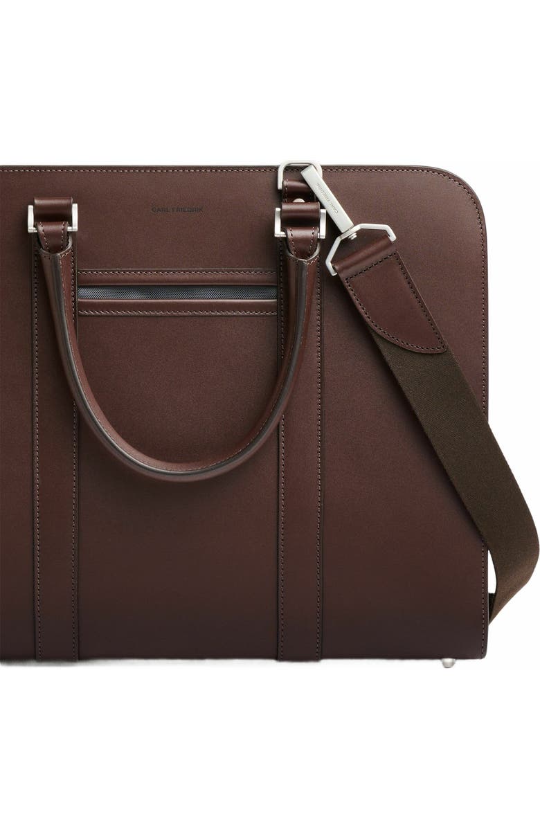 Carl Friedrik Palissy Double Briefcase, Alternate, color, Chocolate