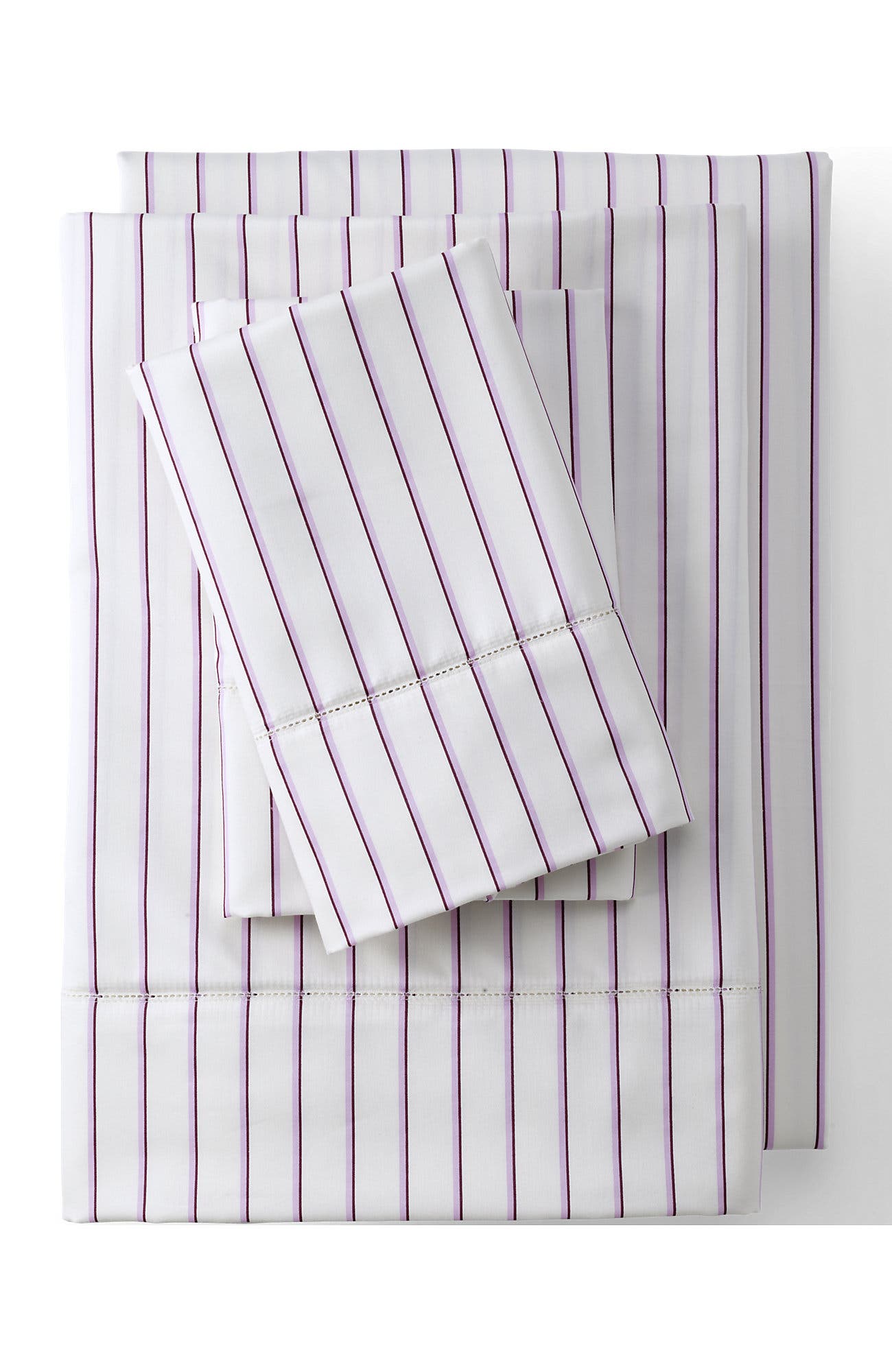selected Ivory/Lilac Twin Stripe