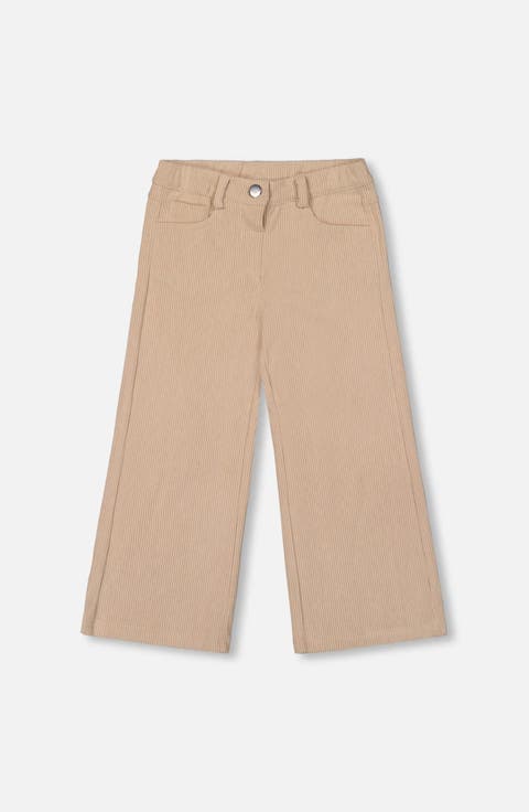 Wide Leg Corduroy Pants (Toddler & Little Kid)