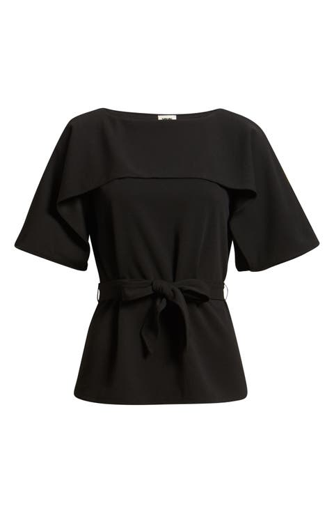 Layered Bateau Neck Knit Top