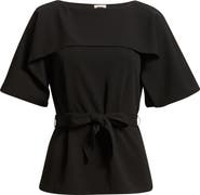 Anne Klein Layered Bateau Neck Knit Top