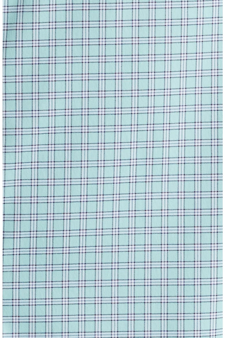 On-The-Go Check Performance Nylon Blend Button-Down Shirt, Alternate, color, IRIS CHECK