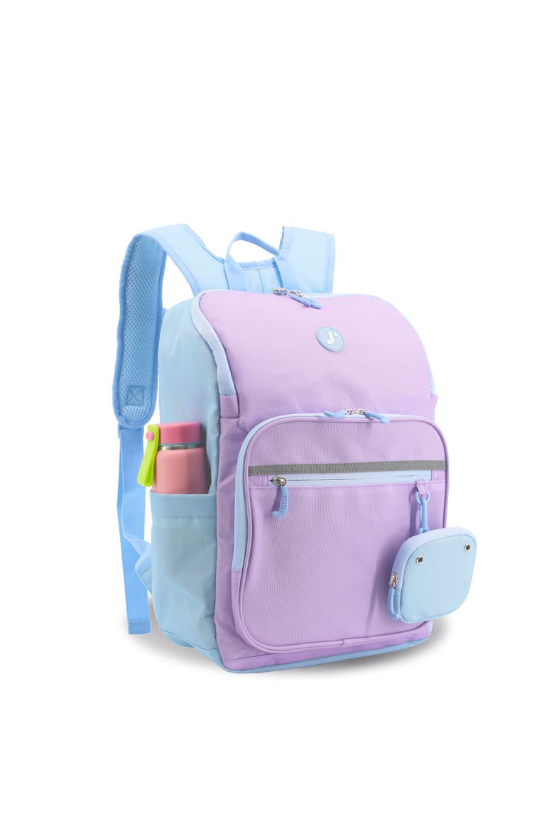 Junior Backpack With Lunch Box For School, Alternate, color, Purple