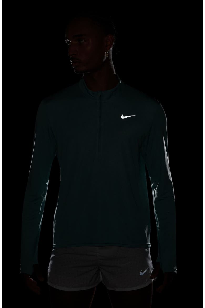 Dri-FIT Half Zip Running Top, Alternate, color, CANNON/ REFLECTIVE SILVER