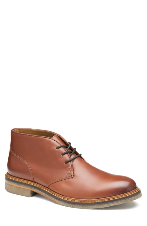 JOHNSTON & MURPHY　チャッカブーツ Johnston & Murphy Men's Calder Leather Chukka Lace Up Boots