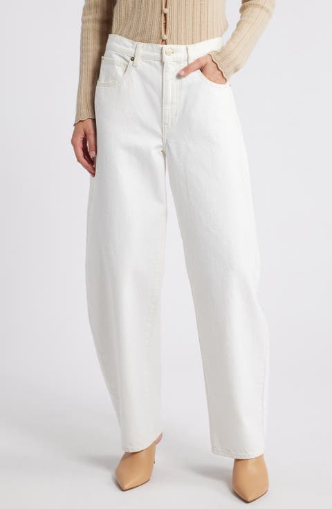 Women's White Low-Rise Jeans | Nordstrom