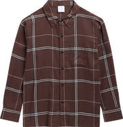PacSun Kids' Plaid Cotton Flannel Button-Up Shirt