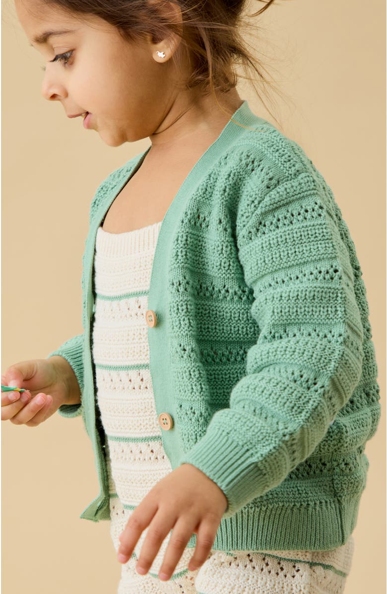 MORI Stripe Knit Playsuit, Alternate, color, Gardenia Stripe