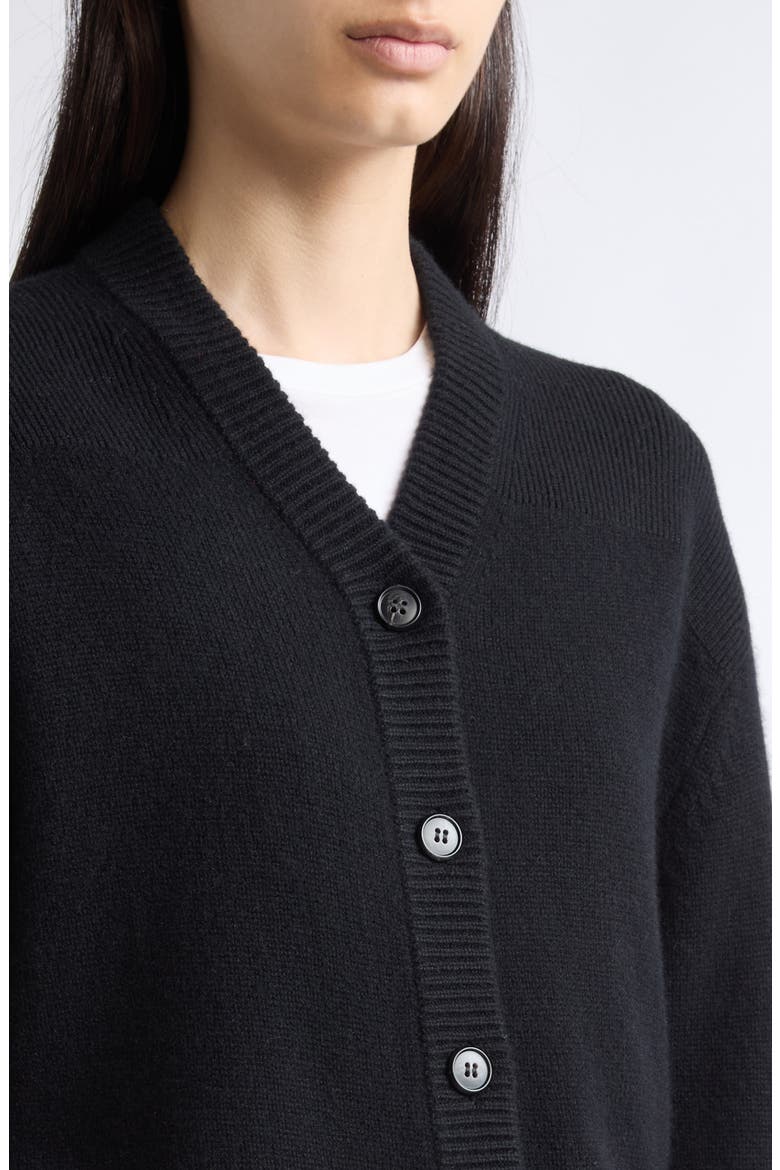 Jorun Cashmere Cardigan, Alternate, color, BLACK