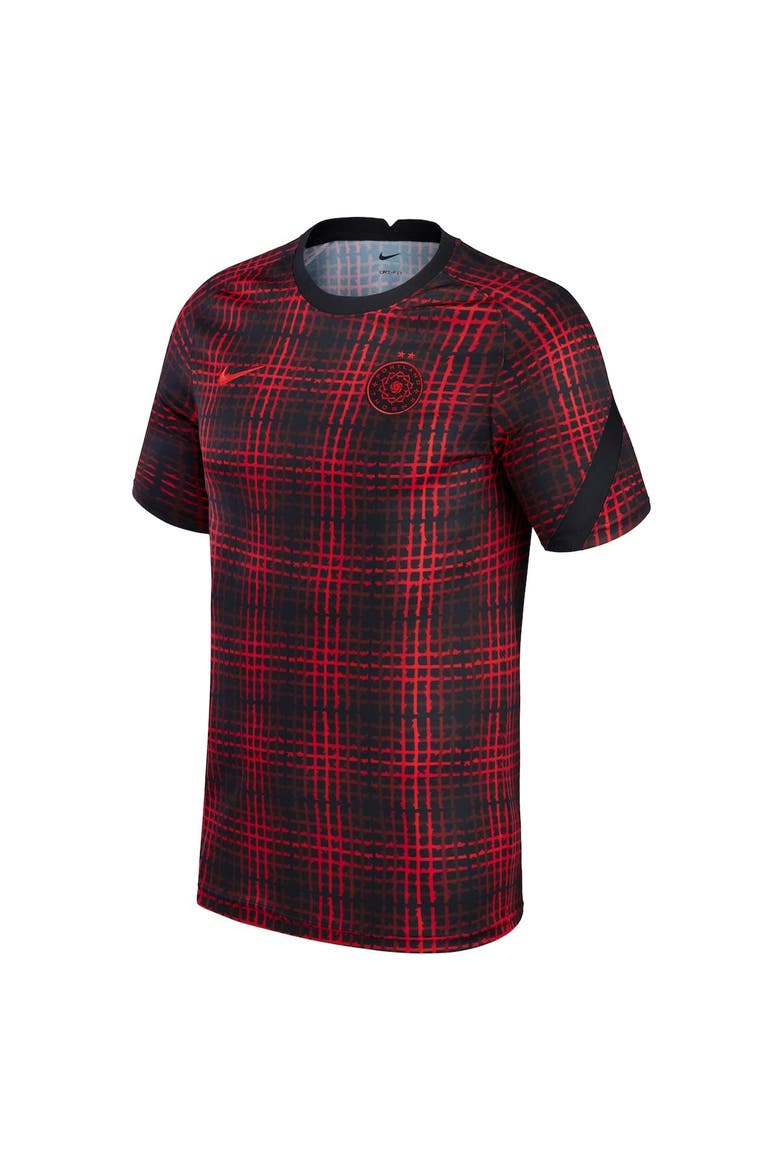 Men's Nike Black Portland Thorns FC 2021/2022 Pre-Match Performance Top, Alternate, color, Black
