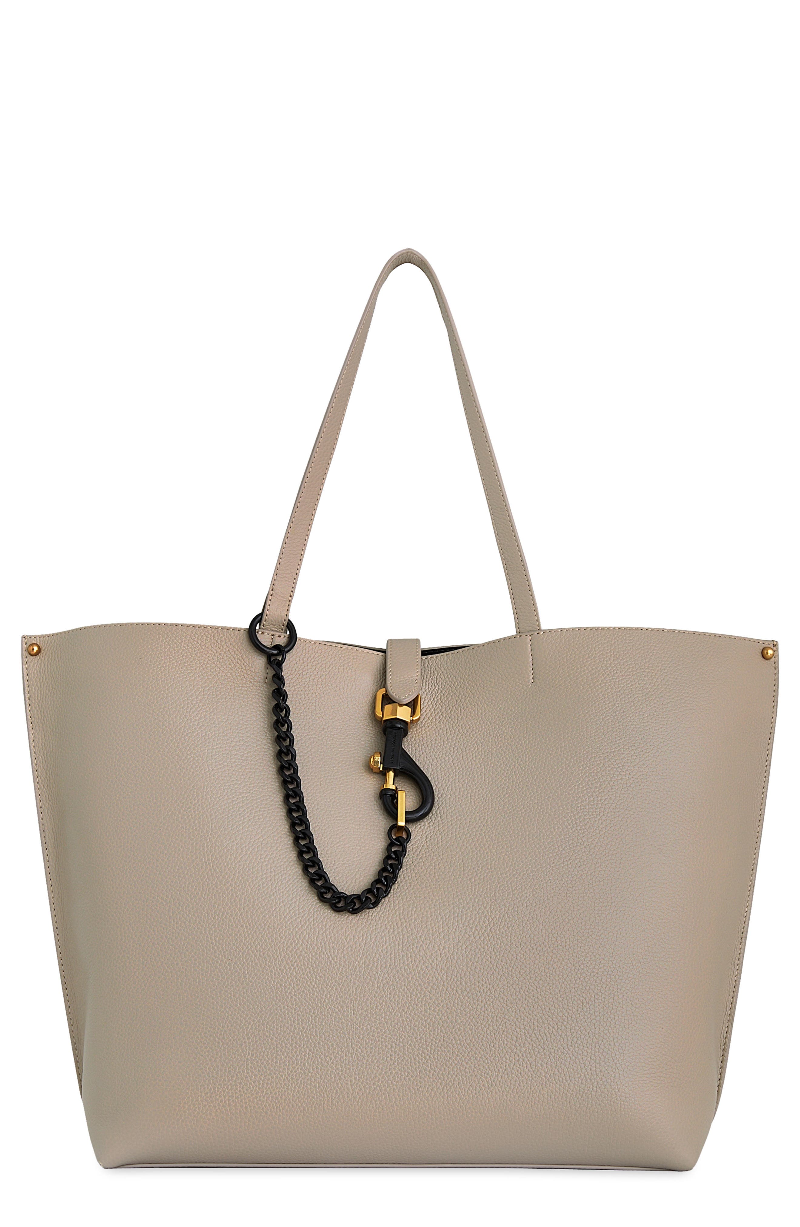 Rebecca Minkoff Large Megan Leather Tote, Main, color, Oyster