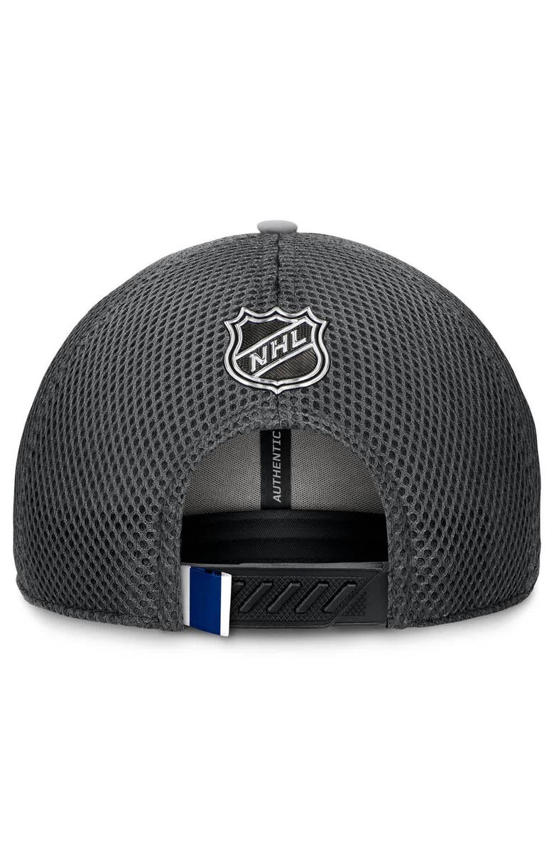 FANATICS Men's Fanatics Gray Toronto Maple Leafs Authentic Pro Home Ice Trucker Adjustable Hat, Alternate, color, Gray