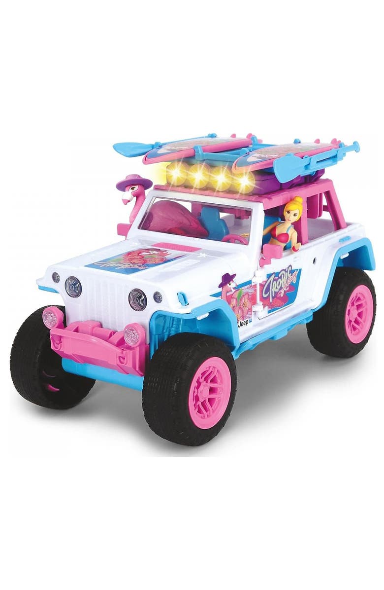 Dickie Toys HK Ltd Light 
Sound Jeep Flamingo Playset, Alternate, color, Multicolored