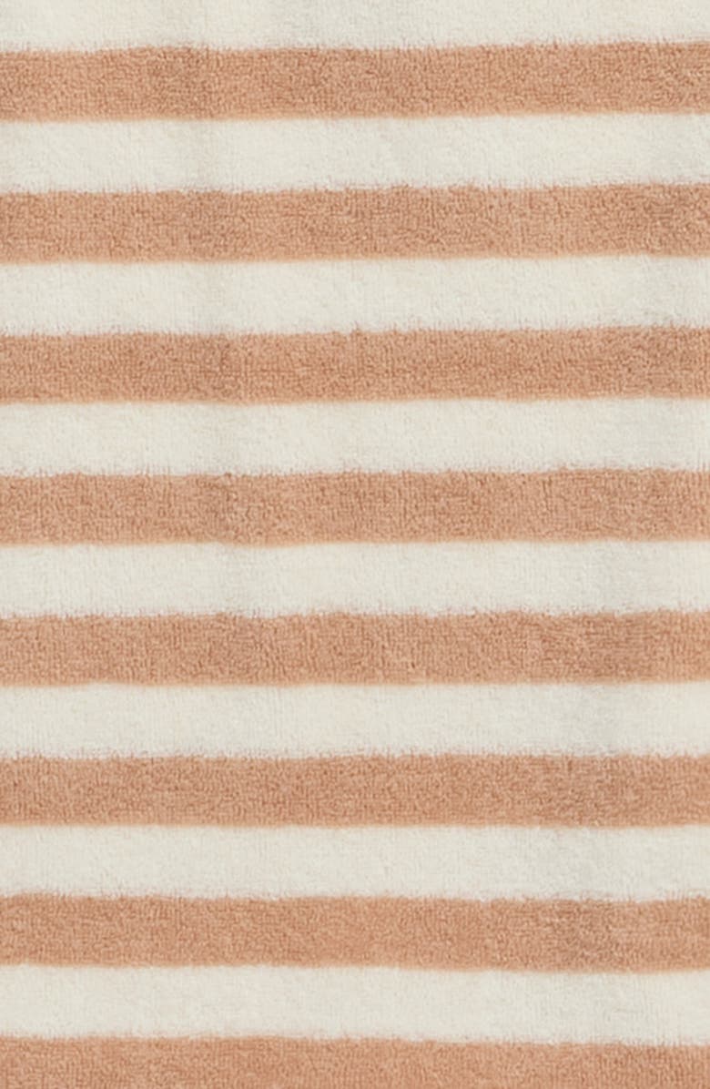 QUINCY MAE Stripe Terry Tank & Shorts Set, Alternate, color, Latte