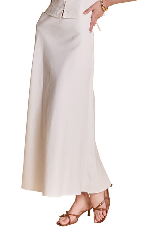 Endless Rose Cotton & Linen Blend Maxi Skirt