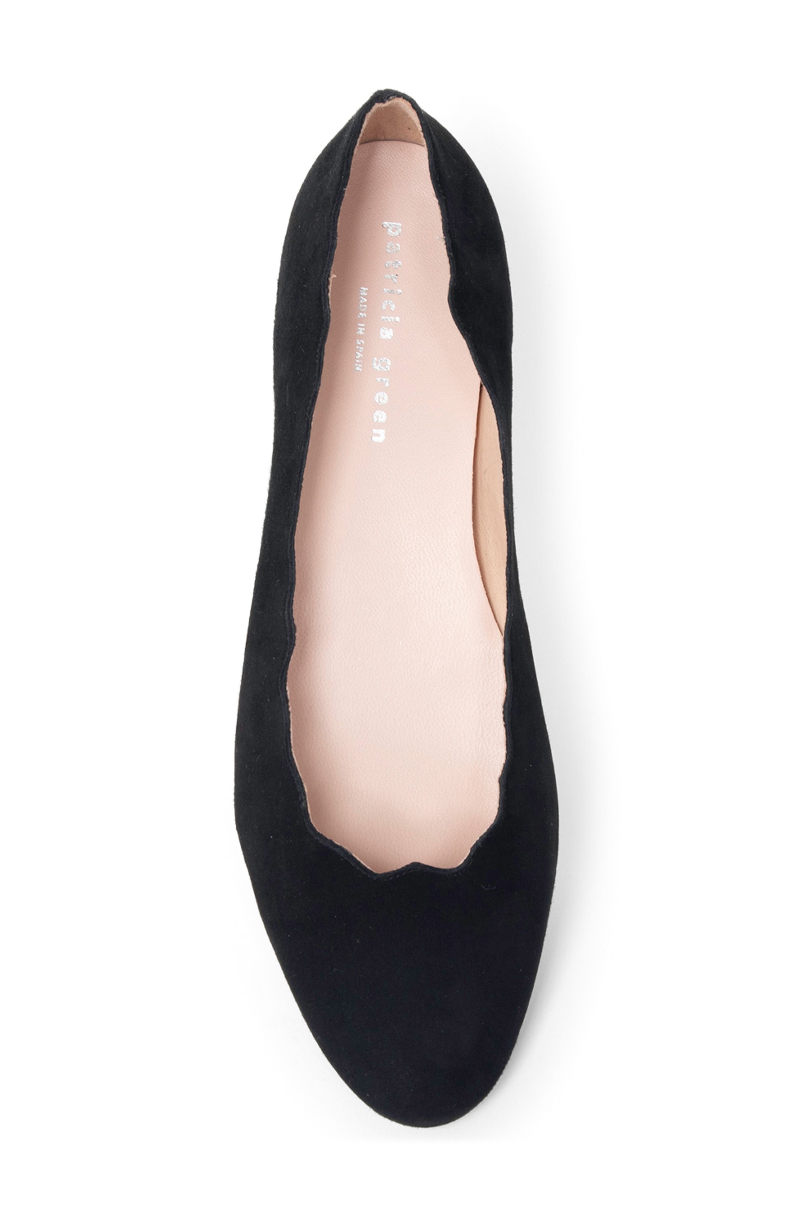 Palm Beach Ballet Flat, Alternate, color, BLACK SUEDE