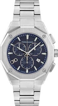 FERRAGAMO Edge Chronograph Bracelet Watch, 42mm