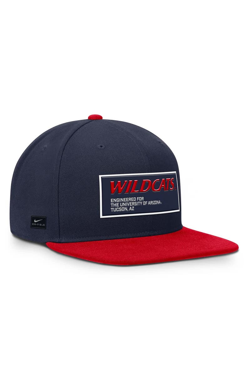 Nike Men's Nike Navy/Red Arizona Wildcats 2025 On-Field Patch Pro Dri-FIT Snapback Hat, Alternate, color, Navy