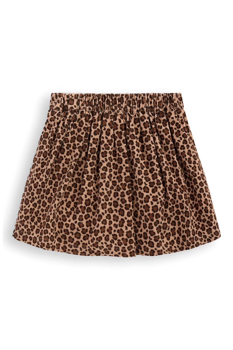 Kids' Button Through Skirt, Alternate, color, LEOPARD PRINT