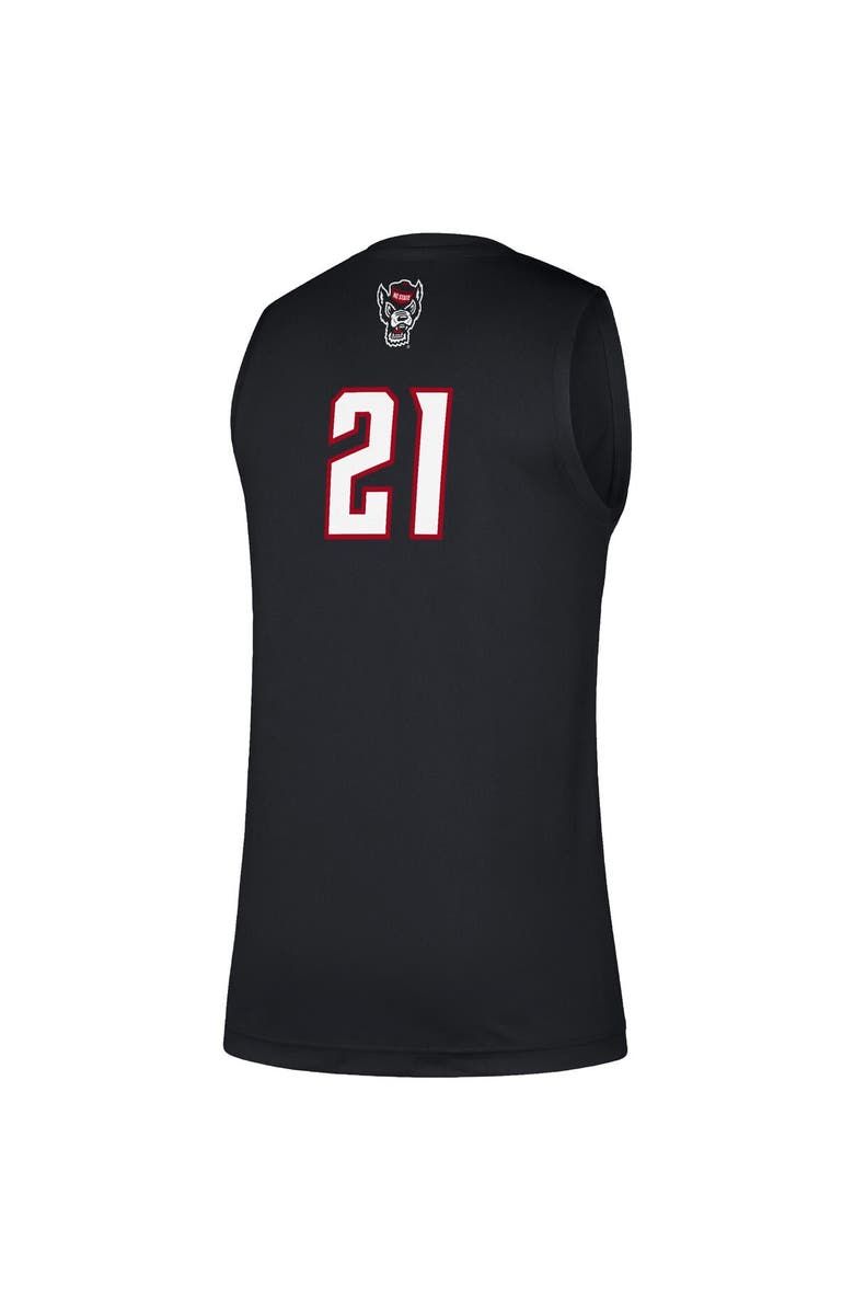 adidas Men's adidas #21 Black NC State Wolfpack Swingman Jersey, Alternate, color, 