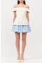 selected Ivory Blue Stripe