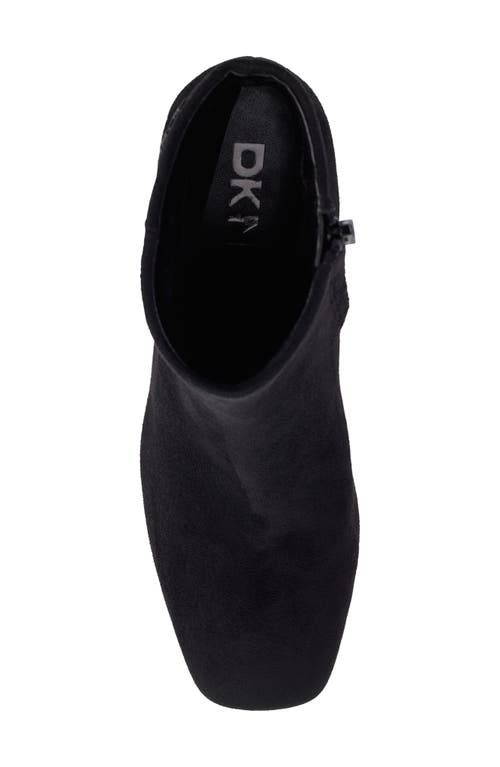 Dkny Caleena Block Heel Bootie In Black