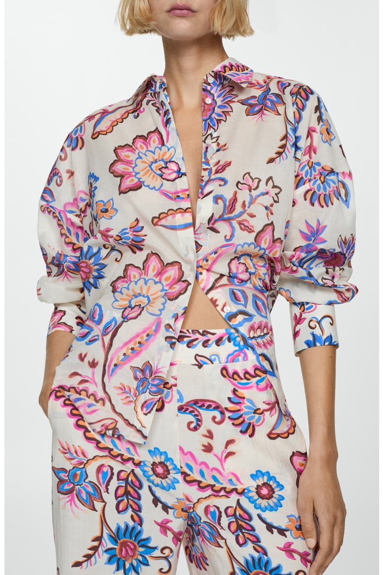 Floral Pants, Alternate, color, ECRU