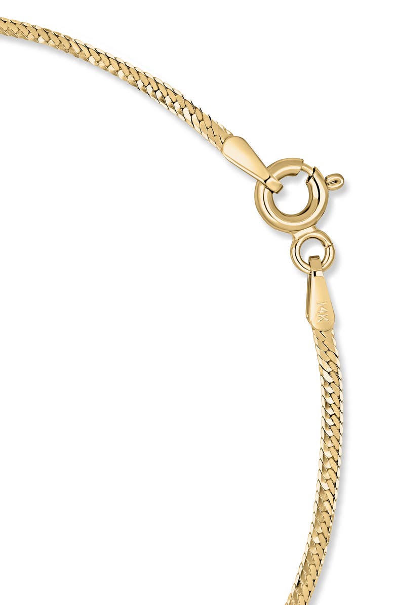 Bony Levy 14K Gold Herringbone Chain Bracelet, Alternate, color, Yellow Gold