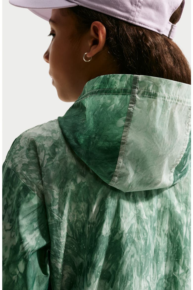 Kids' Water Repellent Track Jacket, Alternate, color, BARELY GREEN/ SOFT PEARL