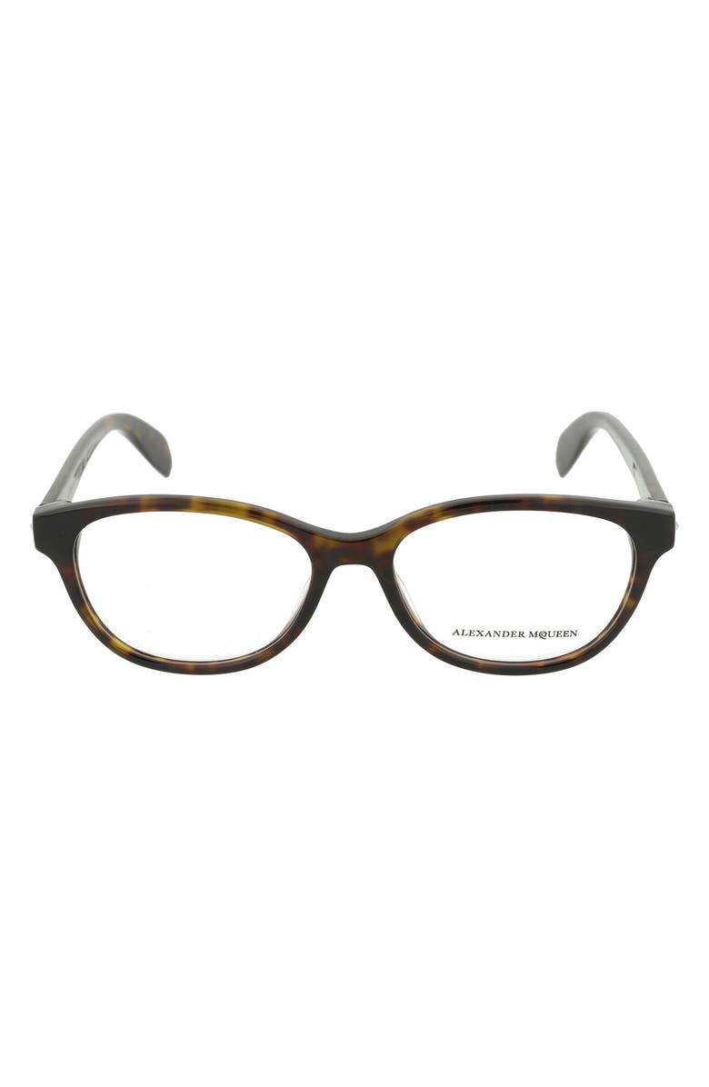 McQueen Alexander McQueen 52mm Cat Eye Optical Frames, Alternate, color,