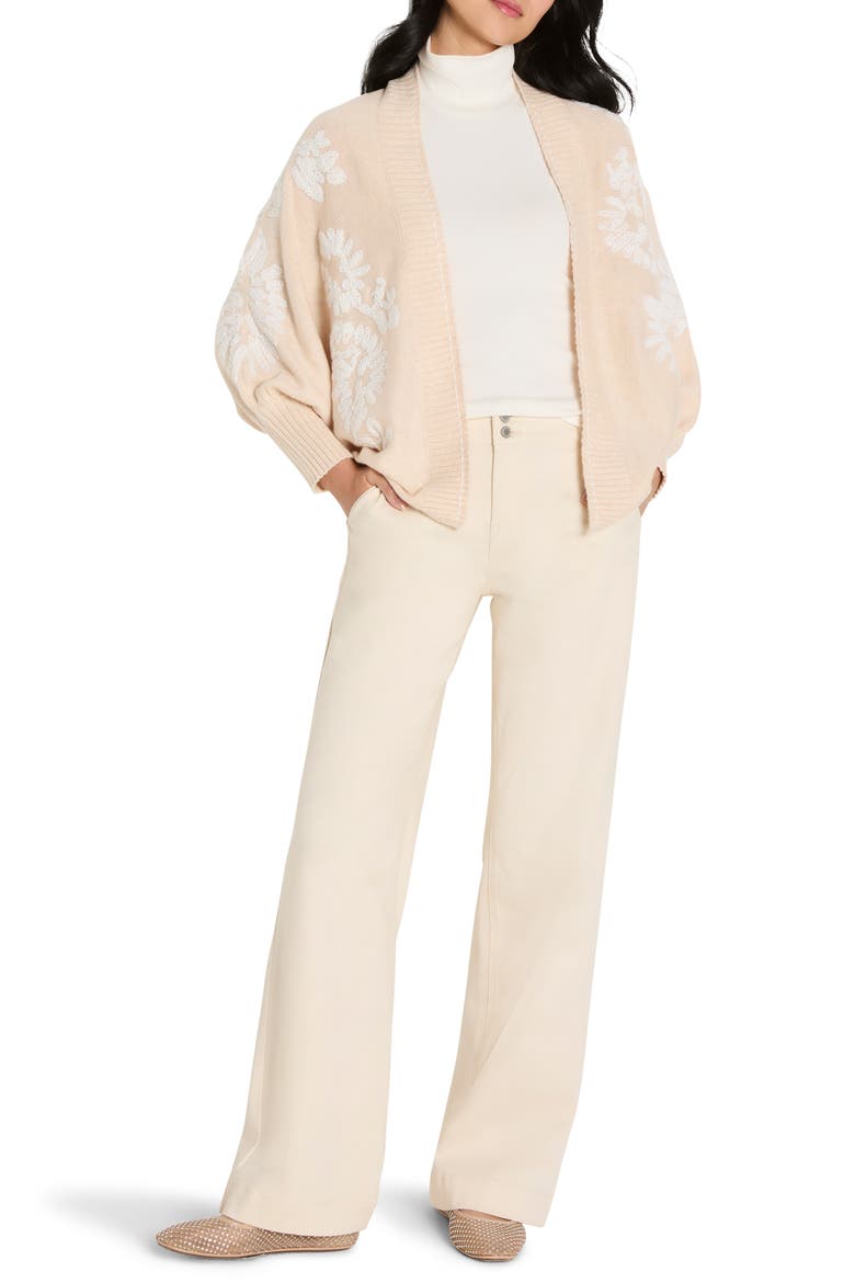 Embroidered Cardigan, Alternate, color, NEUTRAL MULTI