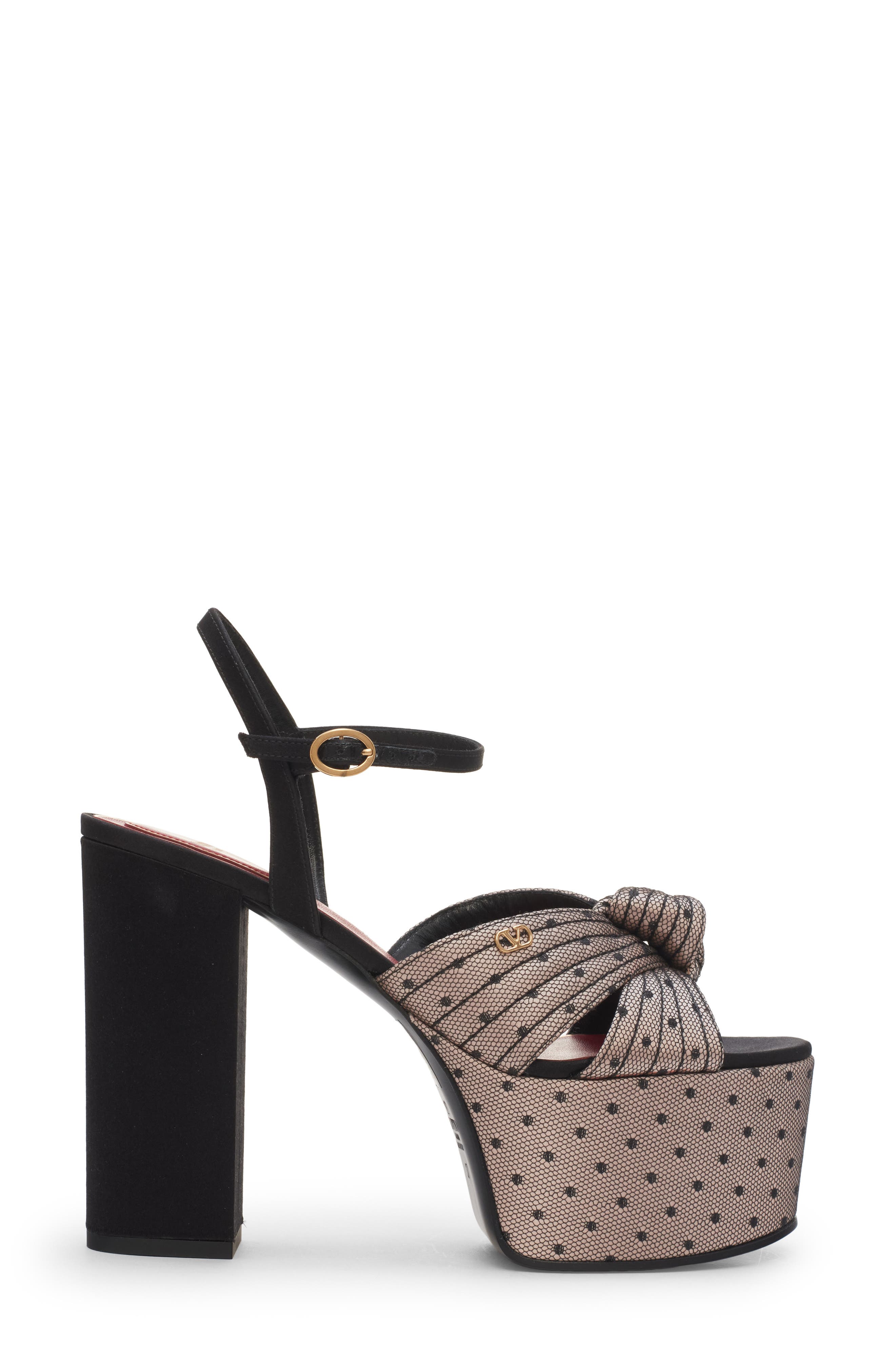 Crasher Platform Sandal, Alternate, color, BEIGE/ BLACK