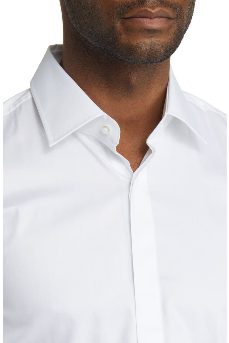 Hank Slim Fit Easy Iron Tuxedo Shirt, Alternate, color, WHITE