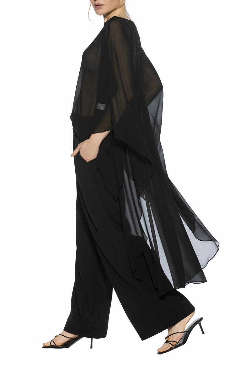 Alexia Admor Junia Cover-Up High-Low Chiffon Top, Alternate, color,